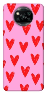 Чехол на Xiaomi Poco X3 NFC / Poco X3 Pro Red hearts 2 фото 1 из 1