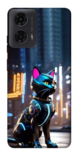 Чехол на Motorola Moto G04 Cyber cat фото 1 из 1