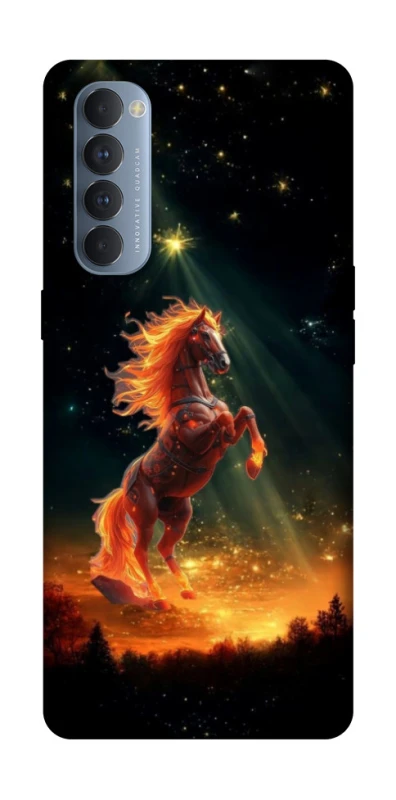 Чохол на Oppo Reno 4 Pro Red Fire Horse ver.2 фото 1 з 1