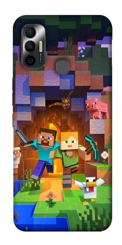 Чохол на TECNO Spark 7 Minecraft game фото 1 з 1