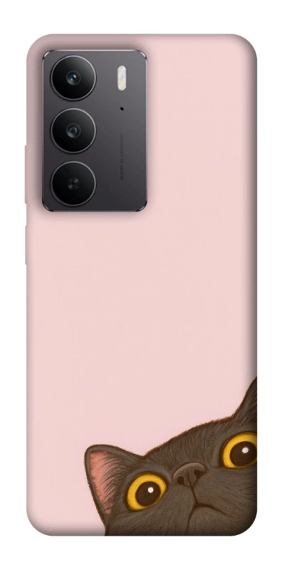 Чехол на Realme C75 Peeping cat фото 1 из 1