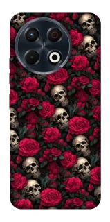 Чехол на TECNO Spark 30 Pro (KL7) Черепа и розы фото 1 из 1