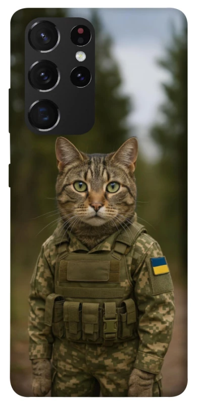 Чохол на Samsung Galaxy S21 Ultra Кіт захисник фото 1 з 1