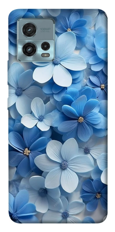 Чохол на Motorola Moto G72 Сині квіти фото 1 з 1