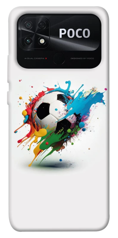Чохол на Xiaomi Poco C40 Football Ball ver3 фото 1 з 1