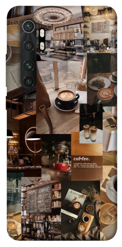 Чехол на Xiaomi Mi Note 10 Lite Coffee collage ver.2 фото 1 из 1