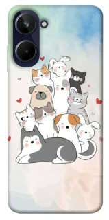 Чохол на Realme 10 4G Funny Pets ver.2 фото 1 з 1