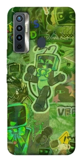 Чохол на TECNO Camon 17 Dandysworld tv green theme фото 1 з 1