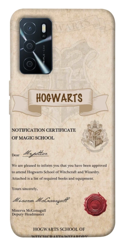 Чехол на Oppo A16s / A16 The Hogwarts acceptance letter фото 1 из 1