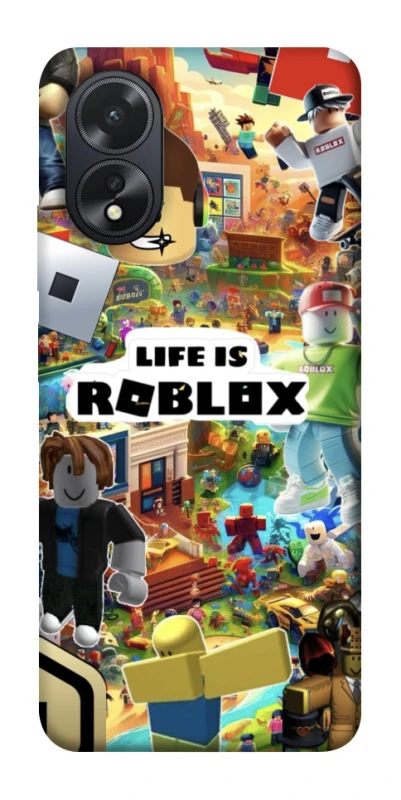 Чехол на Oppo A18 Life is Roblox фото 1 из 1