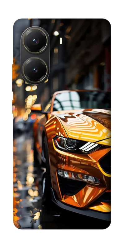 Чохол на Xiaomi Poco X6 Pro Golden sports car фото 1 з 1