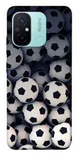 Чохол на Xiaomi Redmi 12C / Poco C55 Футбольні м'ячи фото 1 з 1