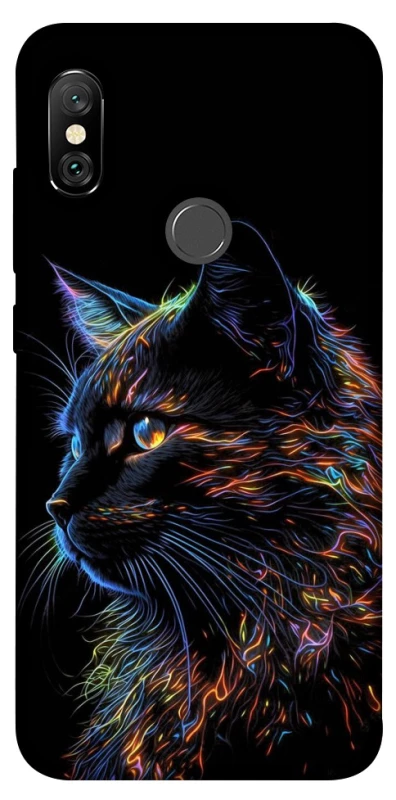 Чехол на Xiaomi Redmi Note 6 Pro Черный кот фото 1 из 1