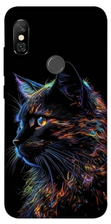 Чехол на Xiaomi Redmi Note 6 Pro Черный кот фото 1 из 1