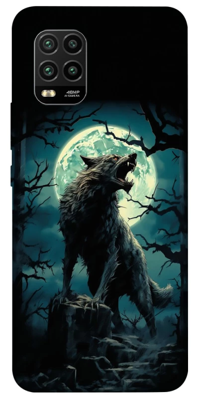 Чехол на Xiaomi Mi 10 Lite Волк под луной фото 1 из 1