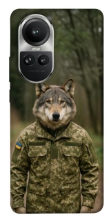 Чехол на Oppo Reno 10 Волк защитник фото 1 из 1