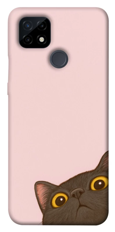 Чохол на Realme C21 Peeping cat фото 1 з 1