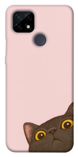 Чехол на Realme C21 Peeping cat фото 1 Чехол на Realme C21 Peeping cat фото 1 из 1