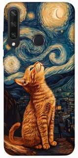 Чохол на Huawei Y6p van gogh cat фото 1 з 1