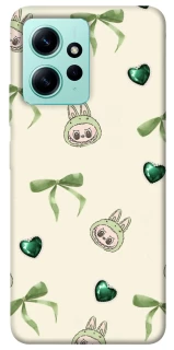 Чехол на Xiaomi Redmi Note 12 4G Labubu Green Heart фото 1 из 1
