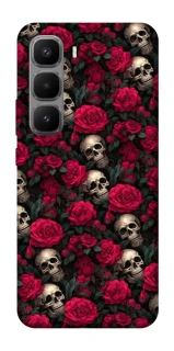 Чохол на Infinix Hot 60 Pro+ Черепа та рози фото 1 з 1