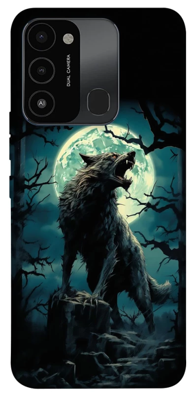Чохол на TECNO Spark 8C Вовк під місяцем фото 1 з 1