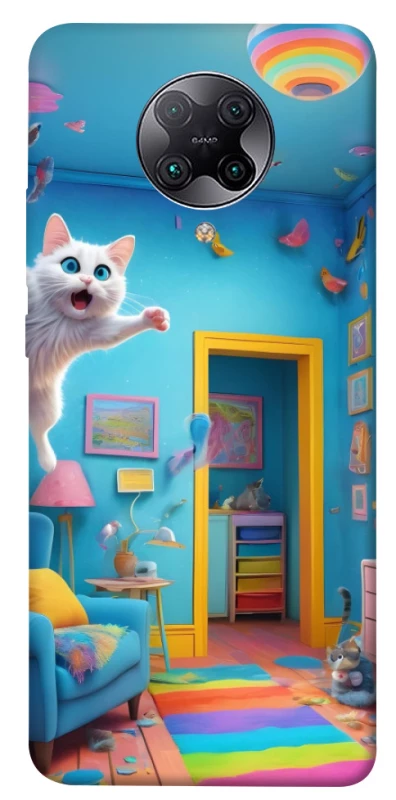 Чохол на Xiaomi Redmi K30 Pro / Poco F2 Pro crazy cat фото 1 з 1