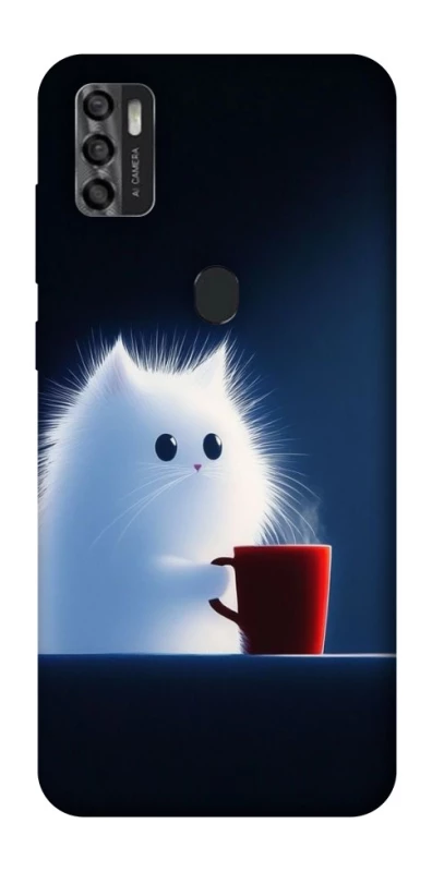 Чохол на ZTE Blade A7s (2020) Чохол кіт з кавою фото 1 з 1