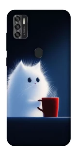 Чехол на ZTE Blade A7s (2020) Чехол кот с кофе фото 1 из 1