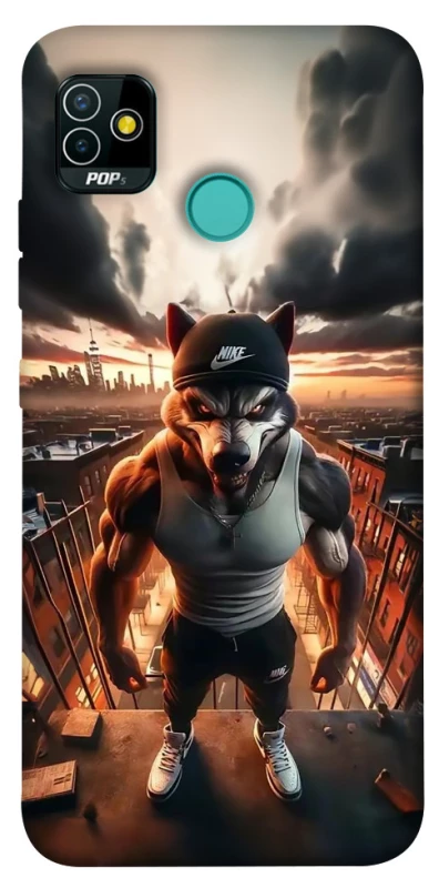 Чехол на TECNO POP 5 Волк фото 1 из 1