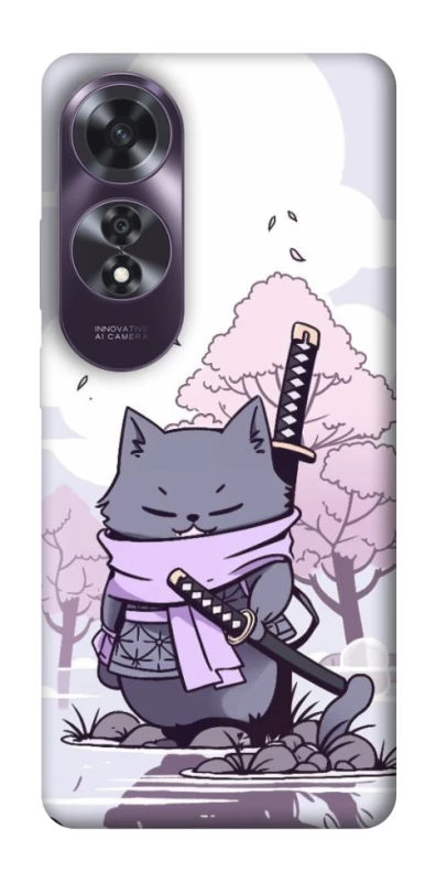 Чохол на Oppo A60 Samurai cat фото 1 з 1