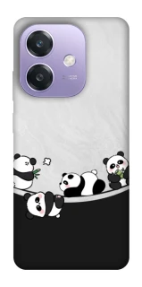Чехол на Oppo A3X Four pandas фото 1 из 1