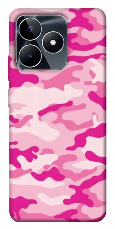 Чехол на Realme C53 camouflage pink фото 1 из 1
