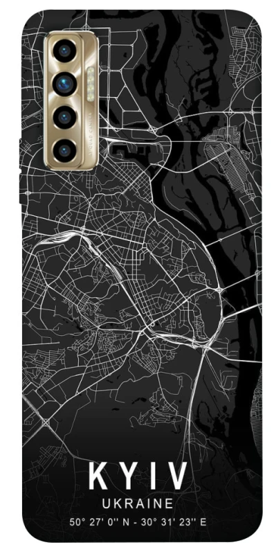 Чохол на TECNO Camon 17P Kyiv map фото 1 з 1
