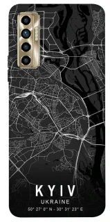 Чехол на TECNO Camon 17P Kyiv map фото 1 из 1