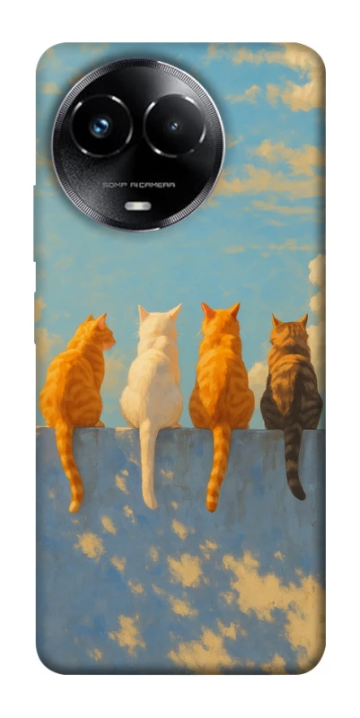 Чехол на Realme C67 4G cats on wall фото 1 из 1