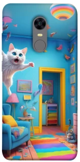 Чехол на Xiaomi Redmi 5 Plus / Redmi Note 5 (Single Camera) crazy cat фото 1 из 1