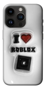 Чохол на Apple iPhone 14 Pro (6.1") I love Roblox фото 1 з 1