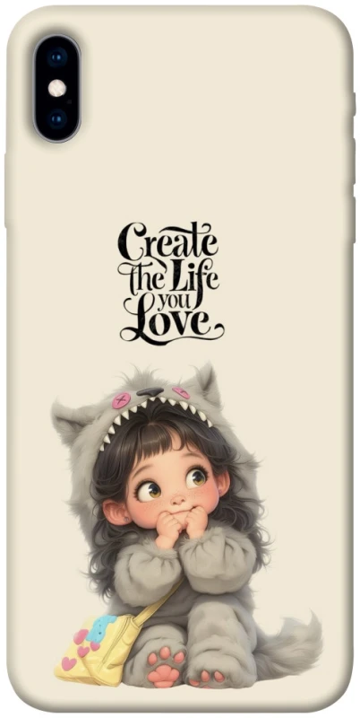 Чехол на Apple iPhone X (5.8") Create the life you love фото 1 из 1