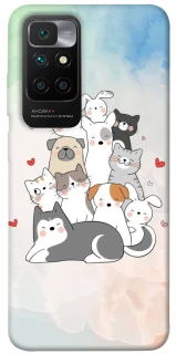 Чохол на Xiaomi Redmi 10 Funny Pets ver.2 фото 1 з 1