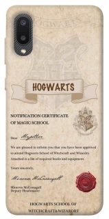 Чехол на Samsung Galaxy A02 The Hogwarts acceptance letter фото 1 из 1