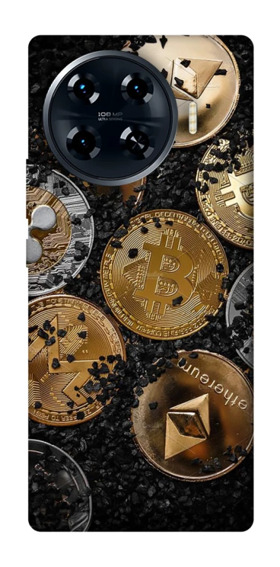 Чехол на TECNO Spark 20 Pro+ Many coins v2 фото 1 из 1