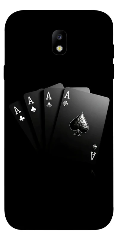 Чохол на Samsung J730 Galaxy J7 (2017) Black Cards фото 1 з 1