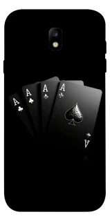 Чехол на Samsung J730 Galaxy J7 (2017) Black Cards фото 1 из 1