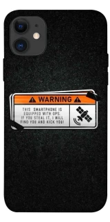Чохол на Apple iPhone 11 (6.1") Warning фото 1 з 1