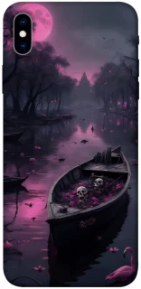 Чехол на Apple iPhone XS Max (6.5") Boat and flamingo фото 1 из 1