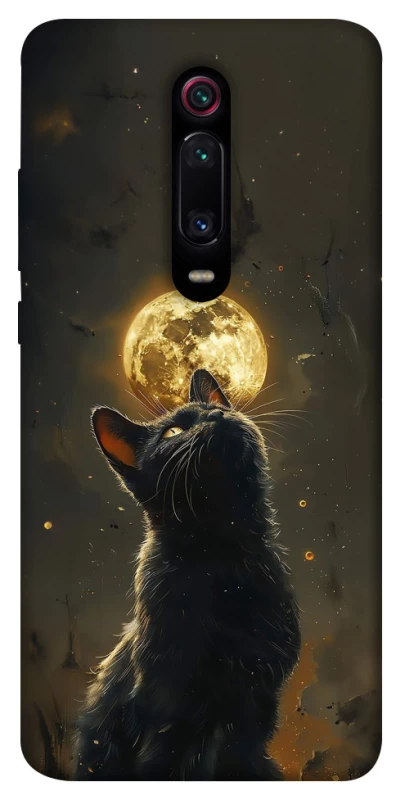 Чехол на Xiaomi Redmi K20 / K20 Pro / Mi9T / Mi9T Pro Кот под луной v2 фото 1 из 1