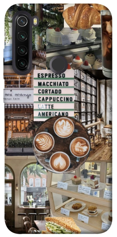Чехол на Xiaomi Redmi Note 8T Coffee collage ver.5 фото 1 из 1