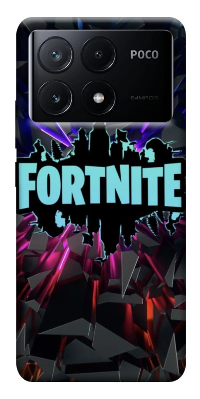 Чохол на Xiaomi Poco X6 Fortnite logo ver.3 фото 1 з 1