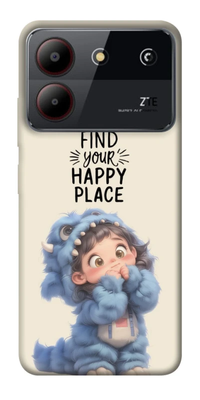 Чехол на ZTE Blade A54 4G Happy Place фото 1 из 1
